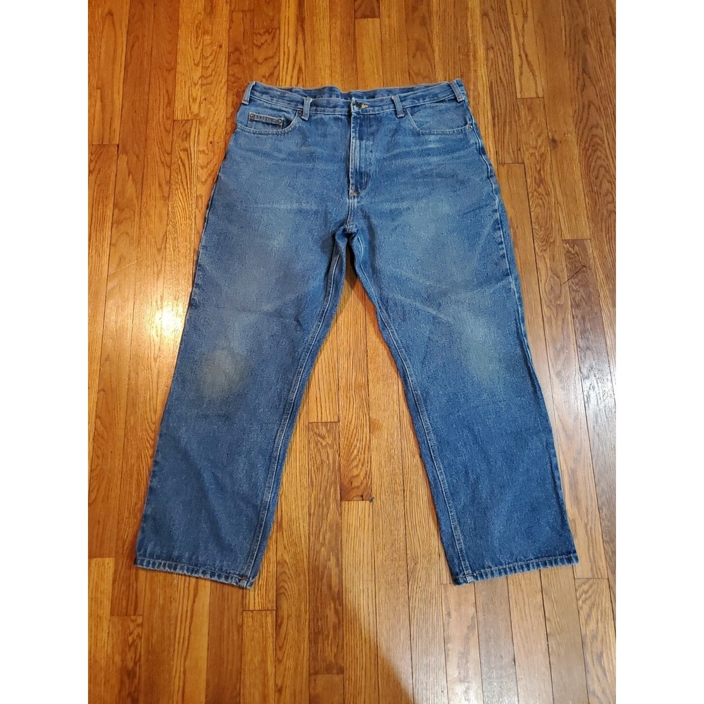 EUC Full Blue Men's Big & Tall Medium Wash 5-Pocket Relaxed Fit Jean‎ 40X30